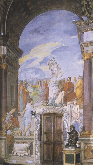Francesco Furini,Lorenzo the Magnificent and the Platonic Academy in the Villa of Careggi